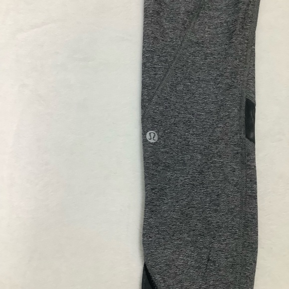 Lululemon Inspire Tight II Sz 4 Heathered Black / Boom Juice / Deep Coal - Picture 9 of 11